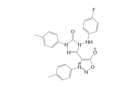 4-[4-(4-Fluorophenylamino)-1-(4-methylphenyl)-5-oxo-4,5-dihydro-1H-1,2,4-triazol-3-yl]-3-(4-methylphenyl)-sydnone