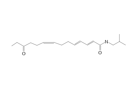 LANYUAMIDE-II;(2E,4E,8Z)-12-KETO-N-ISOBUTYL-2,4,8-TETRADECATRIENAMIDE