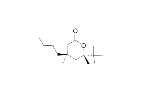 4-BETA-N-BUTYL-6-ALPHA-TERT.-BUTYL-TETRAHYDRO-4-ALPHA,6-BETA-DIMETHYL-2H-PYRAN-2-ONE