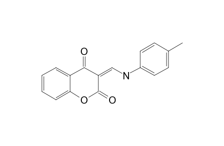 (3Z)-3-[[(4-METHYLPHENYL)-AMINO]-METHYLIDENE]-CHROMANE-2,4(3H)-DIONE