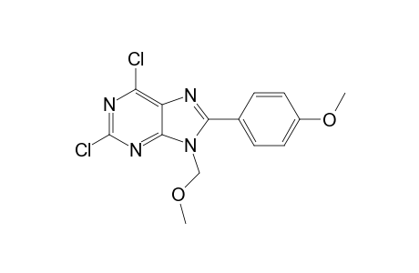 2,6-dichloro-9-(methoxymethyl)-8-(4-methoxyphenyl)-9H-purine