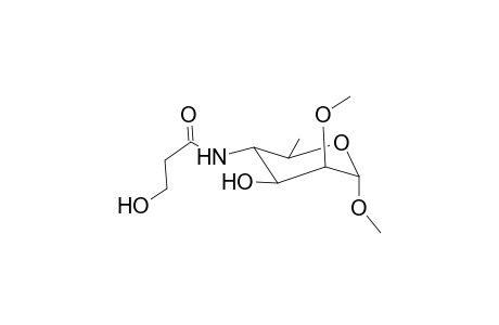 Methyl-4,6-dideoxy-4-(3-hydroxy-propionamido)-2-O-methyl.alpha.d-mannopyranoside