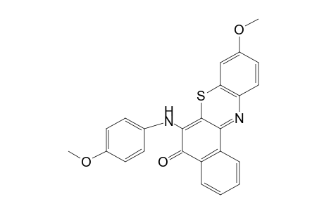 6-(p-anisidino)-9-methoxy-5H-benzo[a]phenothiazin-5-one