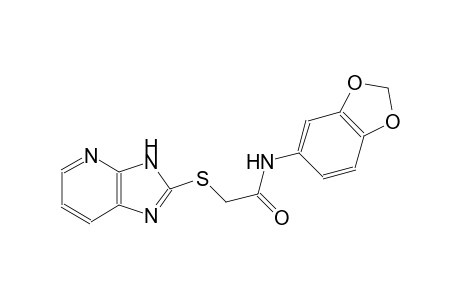 N-Benzo[1,3]dioxol-5-yl-2-(3H-imidazo[4,5-b]pyridin-2-ylsulfanyl)-acetamide