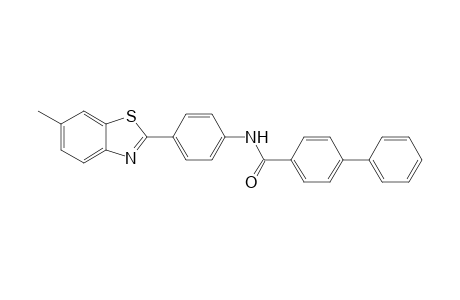 N-[4-(6-Methyl-1,3-benzothiazol-2-yl)phenyl][1,1'-biphenyl]-4-carboxamide