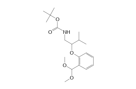 (+/-)-TERT.-BUTYL-2-[2-(DIMETHOXYMETHYL)-PHENOXY]-3-METRHYLBUTYL-CARBAMATE