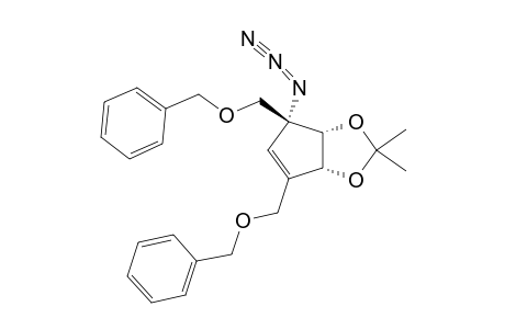 (+/-)-1,6-DI-O-BENZYL-3,4-O-ISOPROPYLIDENE-2A,5-DIDEHYDRO-2A-CARBA-ALPHA-PSICOFURANOSYLAZIDE