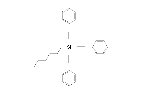 TRI-(PHENYLETHYNYL)-N-HEXYL-SILANE