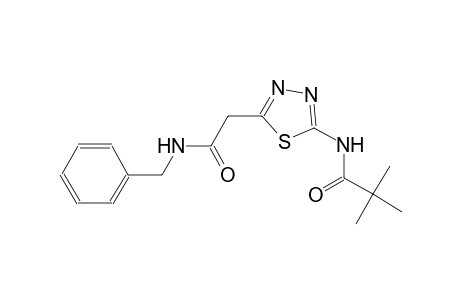 N-{5-[2-(benzylamino)-2-oxoethyl]-1,3,4-thiadiazol-2-yl}-2,2-dimethylpropanamide