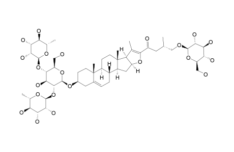 #1;23-OXO-PSEUDOPROTODIOSCIN;(25R)-26-O-BETA-D-GLUCOPYRANOSYL-PREGNA-5,20-DIENE-23-OXO-3-O-ALPHA-L-RHAMNOPYRANOSYL-(1->2)-[ALPHA-L-RHAMNOPYRANOSYL-(1->4)