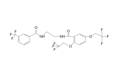 N-{2-[2,5-BIS(2,2,2-TRIFLUOROETHOXY)BENZAMIDO]ETHYL}-alpha,alpha,alpha-TRIFLUORO-m-TOLUAMIDE