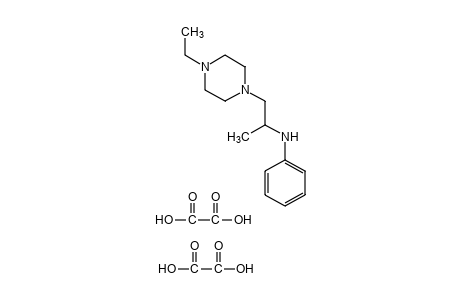 1-(2-anilino-2-methylethyl)-4-ethylpiperazine, oxalate(1.2)