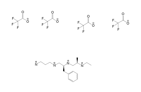 12-AMINO-(4S)-METHYL-(7R)-BENZYL-3,6,9-TRIAZAUNDECANE-TETRAKIS-(TRIFLUOROACETATIC-ACID)-SALT