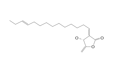 ISOLINDERANOLIDE-A;(3R,2E)-3-HYDROXY-4-METHYLENE-2-((11E)-11-TETRADECENYLIDENE)-BUTANOLIDE