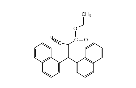 2-cyano-3,3-di-1-naphthylpropionic acid, ethyl ester