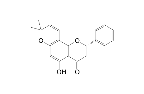 OBOVATIN;(-)-(2-S)-5-HYDROXY-6'',6''-DIMETHYLCHROMENO-(7.8:2''.3'')-FLAVANONE