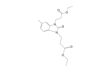 5-methyl-2-thioxo-1,3-benzimidazolinedipropionic acid, diethyl ester