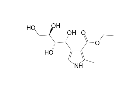 2-methyl-4-(D-arabino-tetrahydroxybutyl)pyrrole-3-carboxylic acid, ethyl ester