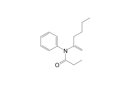 N-Phenyl-N-propionyl-2-amino-1-hexene