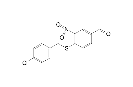 4-[(p-CHLOROBENZYL)THIO]-3-NITROBENZALDEHYDE