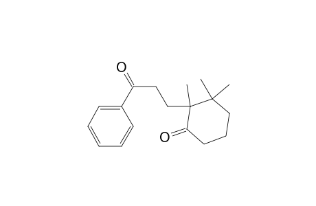 Cyclohexanone, 2,3,3-trimethyl-2-(3-oxo-3-phenylpropyl)-