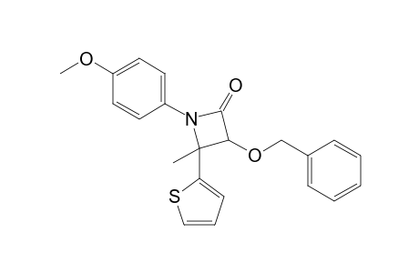 3-(Benzyloxy)-1-(p-methoxyphenyl)-4-methyl-4-(2'-thienyl)-azetidin-2-one