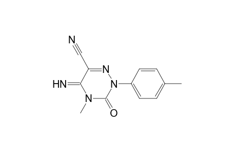 1,2,4-Triazine-6-carbonitrile, 2,3,4,5-tetrahydro-5-imino-4-methyl-2-(4-methylphenyl)-3-oxo-