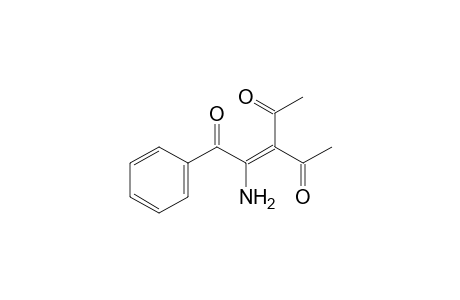 3-acetyl-2-amino-1-phenyl-2-pentene-1,4-dione