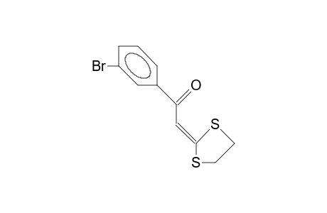 1-(3-Bromo-phenyl)-2-(1,3-dithiolan-2-ylidene)-ethanone