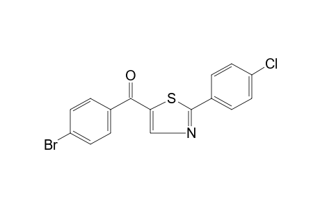 p-BROMOPHENYL 2-(p-CHLOROPHENYL)-5-THIAZOLYL KETONE