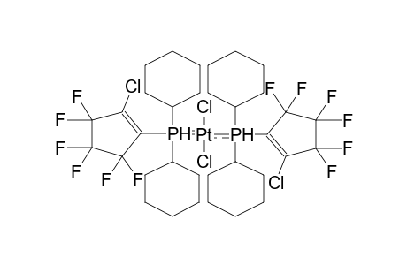 BIS[DICYCLOHEXYL(2-CHLORO-3,3,4,4,5,5-HEXAFLUOROCYCLOPENTENYL)PHOSPHINE]-PLATINUM DICHLORIDE