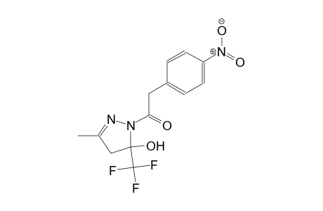 3-methyl-1-[(4-nitrophenyl)acetyl]-5-(trifluoromethyl)-4,5-dihydro-1H-pyrazol-5-ol