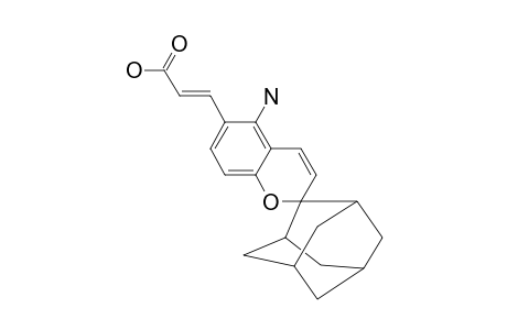 3-[5''-AMINOSPIRO-[TRICYCLO-[3,3,1,1(3,7)]-DECANE-2',2''-(2''H)-[1]-BENZOPYRAN-6''-YL]]-PROPEN-2-OIC-ACID