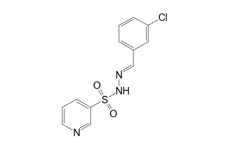 3-pyridinesulfonic acid, (m-chlorobenzylidene)hydrazide