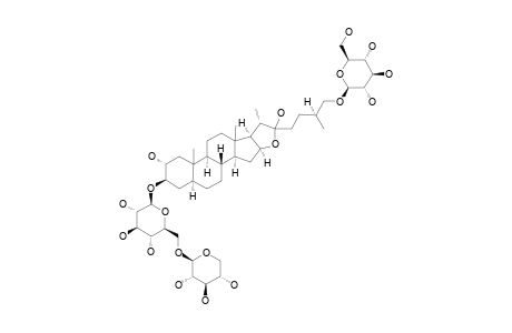 #24;TRIGONEOSIDE-IA;26-O-BETA-D-GLUCOPYRANOSYL-2-ALPHA,3-BETA,22-XI,26-TETRAHYDROXY-(25S)-5-ALPHA-FUROSTANE-3-O-[BETA-D-XYLOPYRANOSYL-(1->6]-BETA-D-GLUCOPYRANO