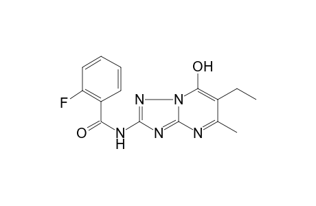 N-(6-Ethyl-7-hydroxy-5-methyl-[1,2,4]triazolo[1,5-a]pyrimidin-2-yl)-2-fluoro-benzamide