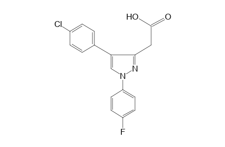 4-(p-chlorophenyl)-1-(p-fluorophenyl)pyrazole-3-acetic acid