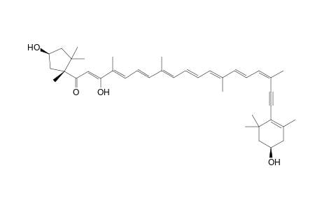 (2Z,4E,6E,8E,10E,12E,14E,16Z)-3-hydroxy-19-[(4R)-4-hydroxy-2,6,6-trimethyl-1-cyclohexenyl]-1-[(1R,4S)-4-hydroxy-1,2,2-trimethylcyclopentyl]-4,8,13,17-tetramethyl-1-nonadeca-2,4,6,8,10,12,14,16-octaen-18-ynone