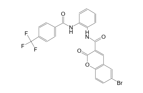 2H-1-benzopyran-3-carboxamide, 6-bromo-2-oxo-N-[2-[[4-(trifluoromethyl)benzoyl]amino]phenyl]-