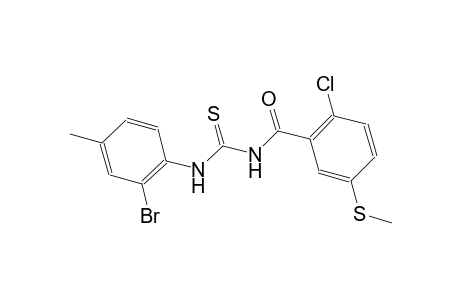 N-(2-bromo-4-methylphenyl)-N'-[2-chloro-5-(methylsulfanyl)benzoyl]thiourea