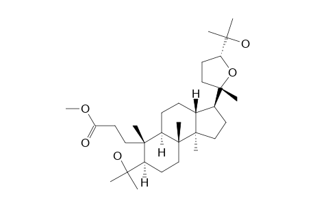 METHYLISOFOVEOLATE-B;METHYL-20S,24R-EPOXY-4,25-DIHYDROXY-3,4-SECODAMMARAN-3-OATE