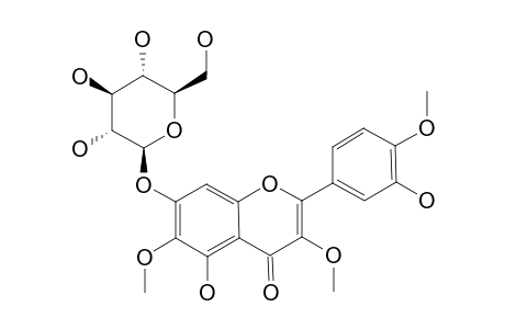 QUERCETAGETIN-3,6,4'-TRIMETHOXY-7-O-BETA-D-GLUCOPYRANOSIDE