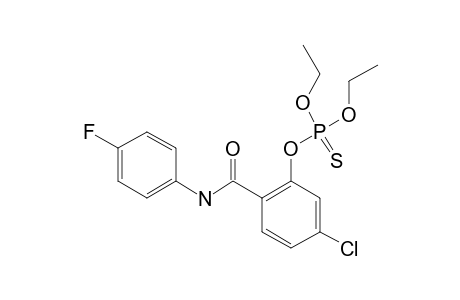 O-[5-CHLORO-2-[(4-FLUOROPHENYL)-CARBAMOYL]-PHENYL]-O,O-DIETHYL-PHOSPHOROTHIOATE