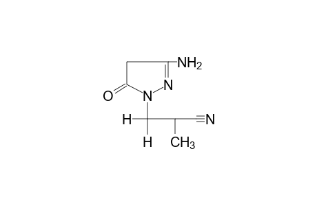 3-amino-alpha-methyl-5-oxo-2-pyrazoline-1-acetonitrile