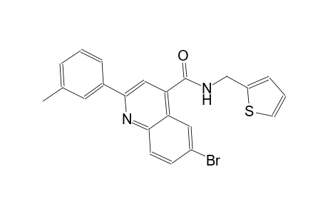 6-bromo-2-(3-methylphenyl)-N-(2-thienylmethyl)-4-quinolinecarboxamide