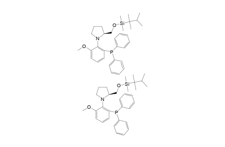 (S)-1-[2'-(DIPHENYLPHOSPHINO)-6'-METHOXYPHENYL]-2-[DIMETHYL-(1'',1'',2''-TRIMETHYLPROPYL)-SILANOXYMETHYL]-PYRROLIDINE