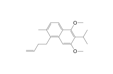 Naphthalene, 5-(3-butenyl)-1,3-dimethoxy-6-methyl-2-(1-methylethyl)-