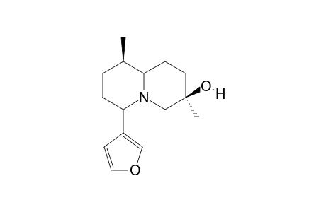 (3R,9R)-6-(3-furyl)-3,9-dimethyl-quinolizidin-3-ol