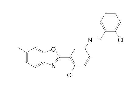 2-{2-Chloro-5-[(2-chlorobenzylidene)amino]phenyl}-6-methylbenzoxazole