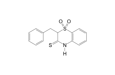 2-benzyl-2H-1,4-benzothiazine-3(4H)-thione, 1,1-dioxide